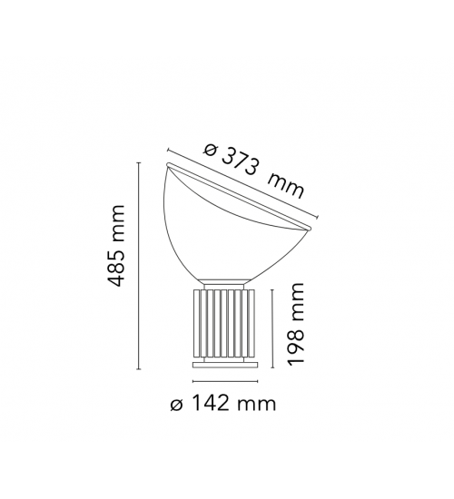 Flos Taccia Small后现代灯具进口客厅书房灯饰卧室床头LED台灯